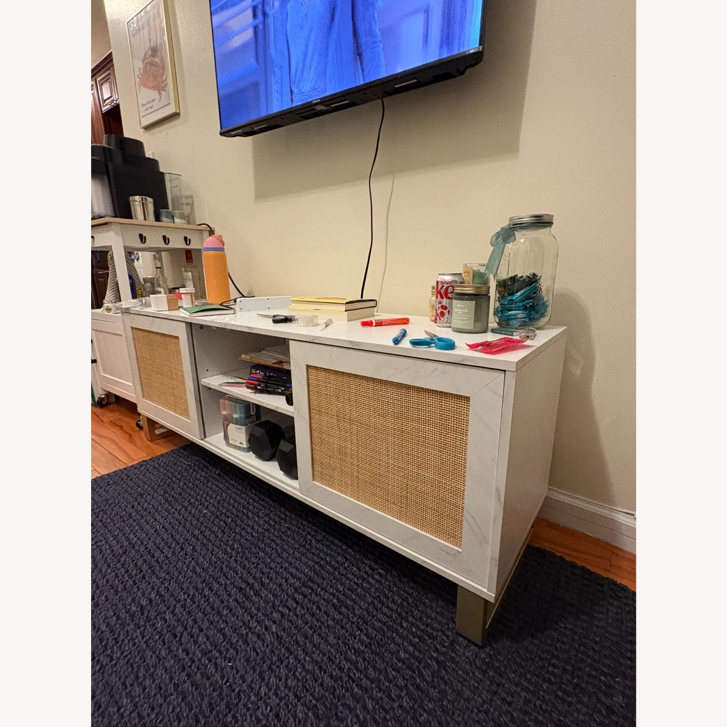 Target Rattan TV Stand and Media Console - image-2