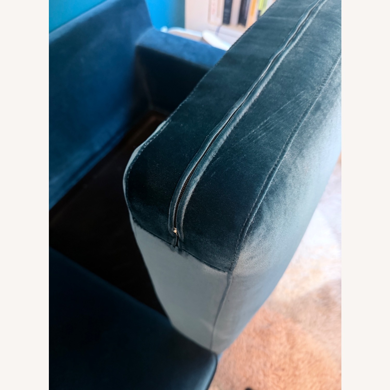 Rove Concepts Sophia Blue Velvet 2 Piece Sectional - image-5