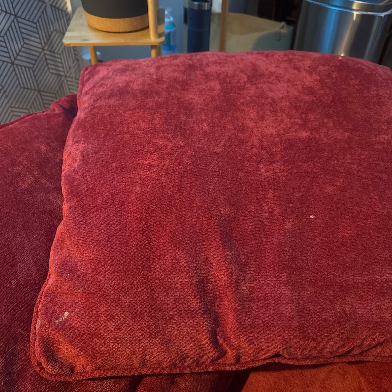 Wade Logan Red Fabric Accent Chair - image-4