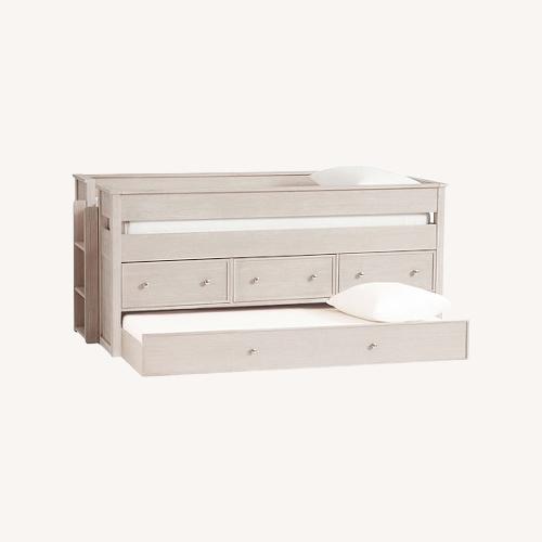 Used Pottery Barn Elliott Twin Trundle Bed for sale on AptDeco
