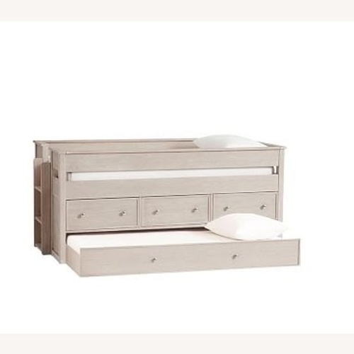 Used Pottery Barn Elliott Twin Trundle Bed for sale on AptDeco