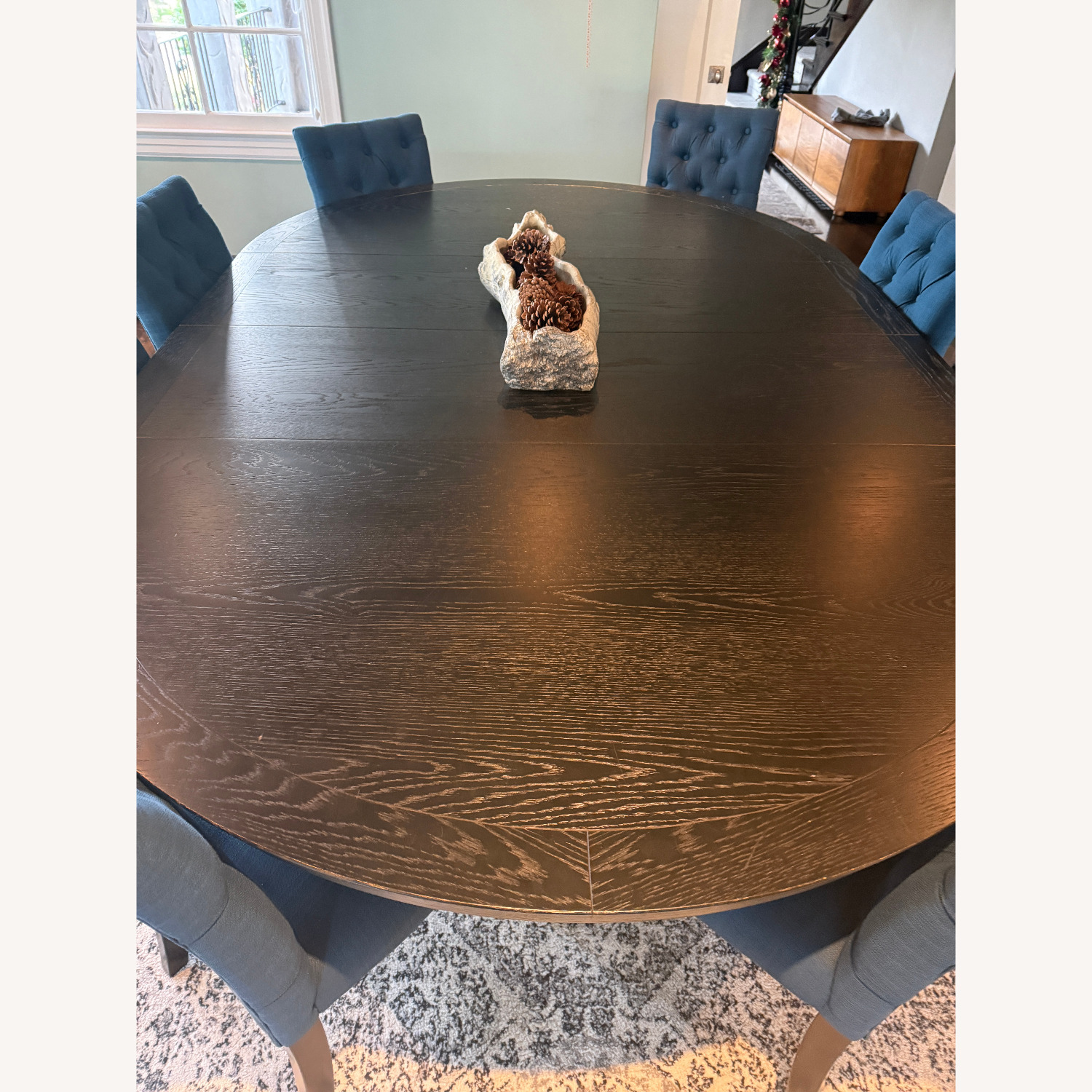 Arhaus Leighton Black Wood Dining Table - AptDeco