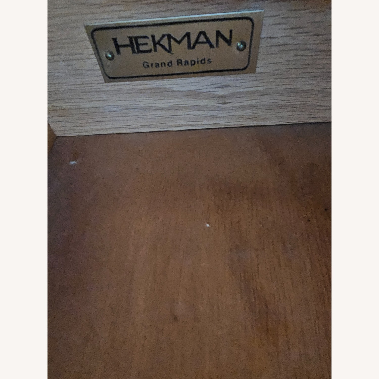 Hekman Furniture Dark Brown Sofa Table 80s - image-4
