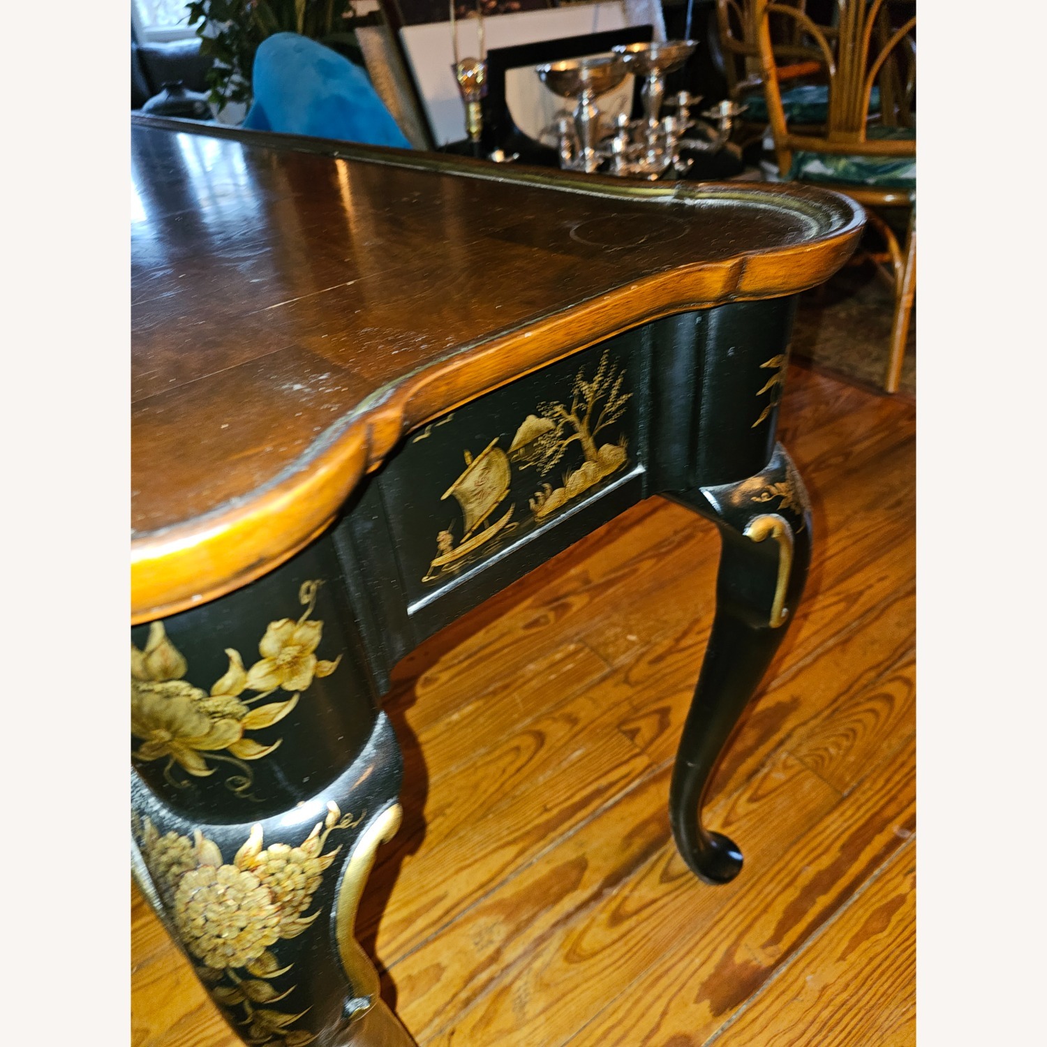 Hekman Furniture Dark Brown Sofa Table 80s - image-8