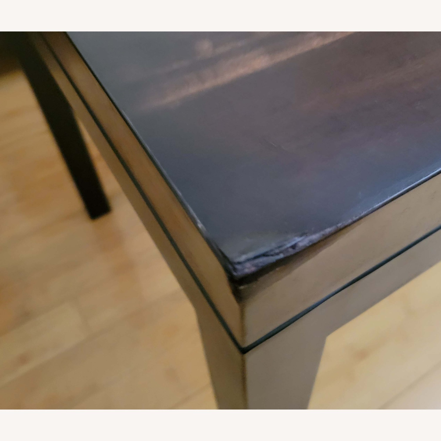 Crate & Barrel Parsons Dark Brown Wood Dining Table - image-10