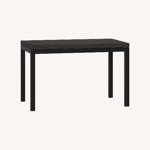 Used Crate & Barrel Parsons Dark Brown Wood Dining Table for sale on AptDeco