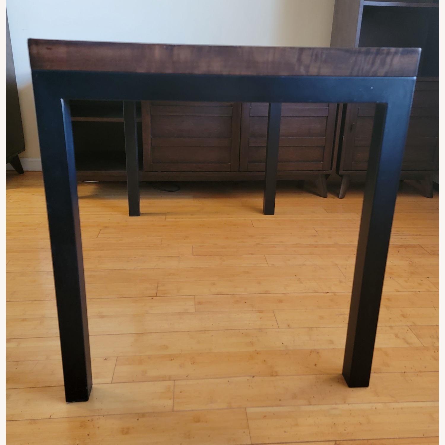 Crate & Barrel Parsons Dark Brown Wood Dining Table - image-7