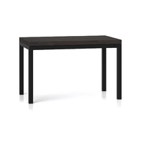 Crate & Barrel Parsons Dark Brown Wood Dining Table