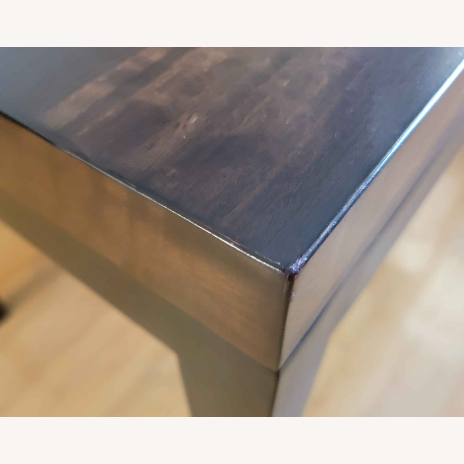 Crate & Barrel Parsons Dark Brown Wood Dining Table - image-5