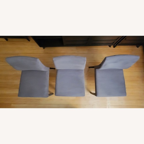 Used Crate & Barrel Monterey Gray Fabric Dining Chairs for sale on AptDeco