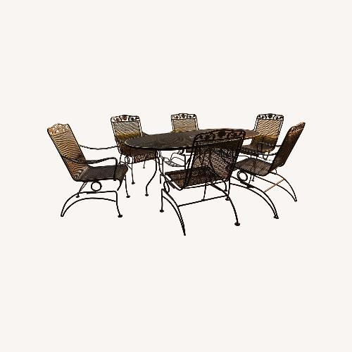 Used Vintage Russel Woodard Primrose Wrought Iron Patio for sale on AptDeco