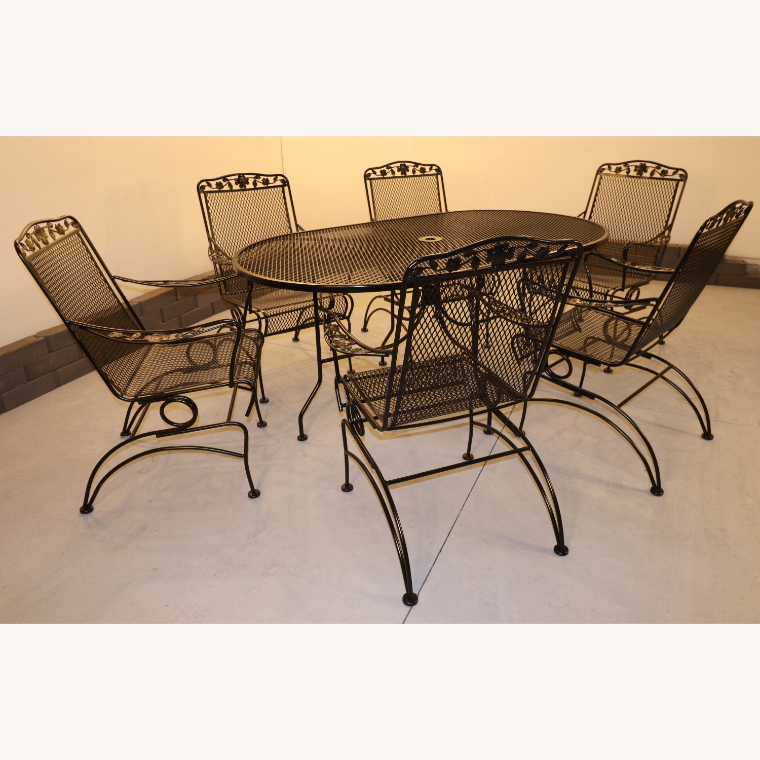 Vintage Russel Woodard Primrose Wrought Iron Patio - image-2