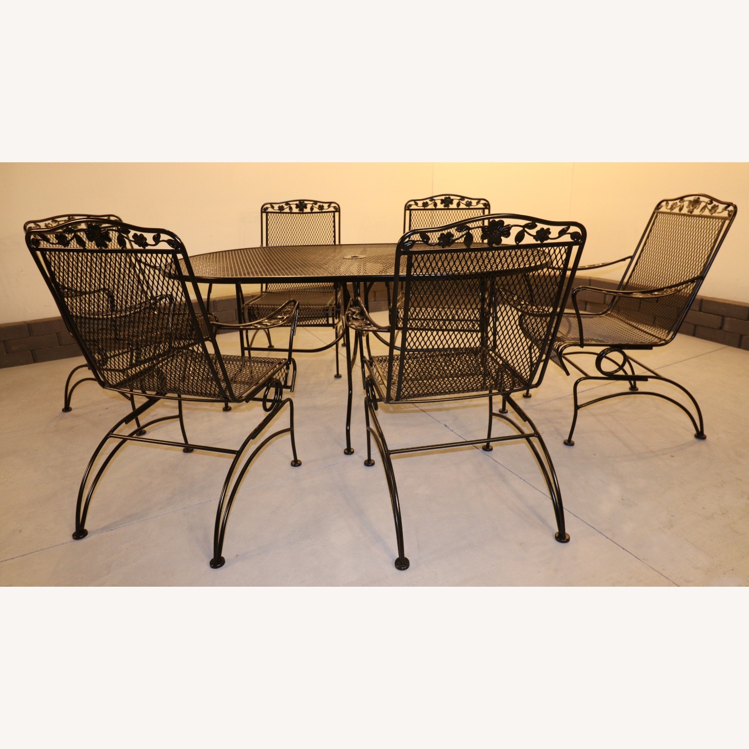 Vintage Russel Woodard Primrose Wrought Iron Patio - image-8