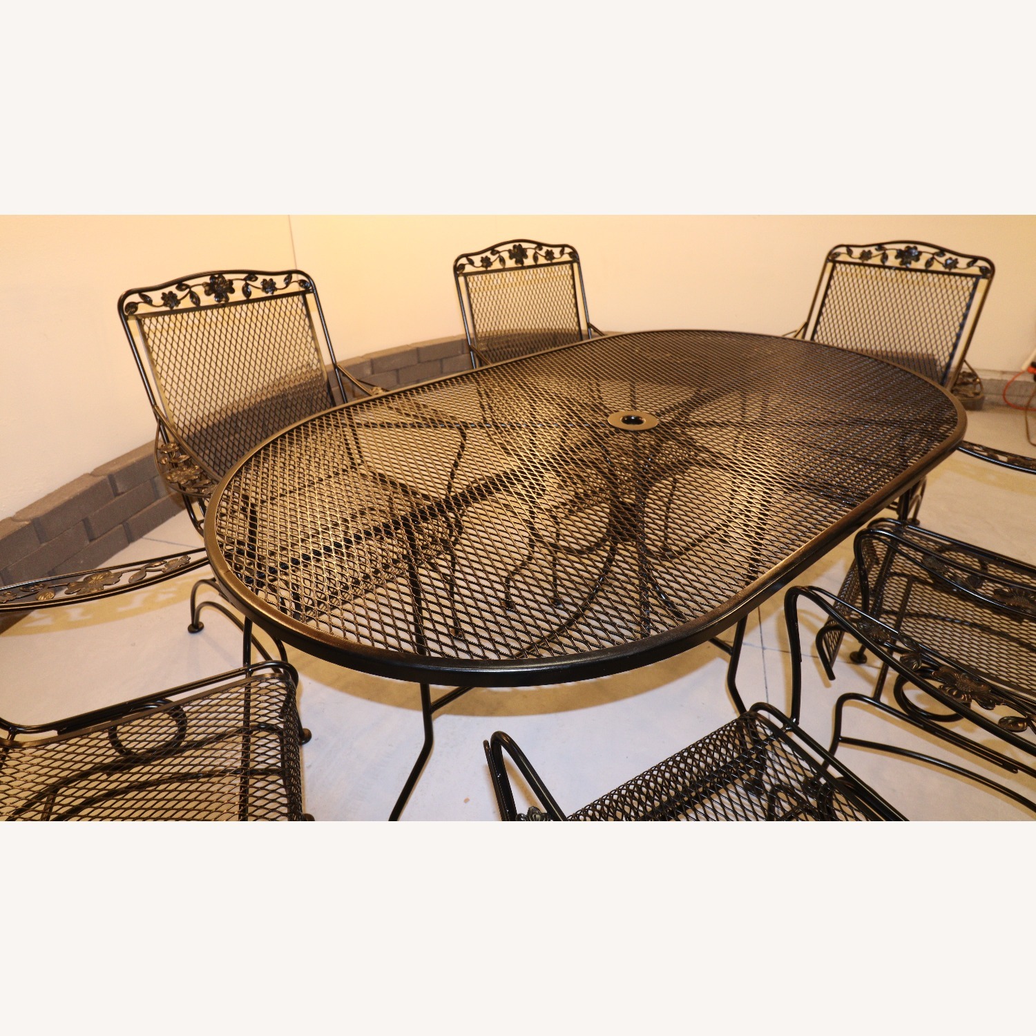 Vintage Russel Woodard Primrose Wrought Iron Patio - image-5