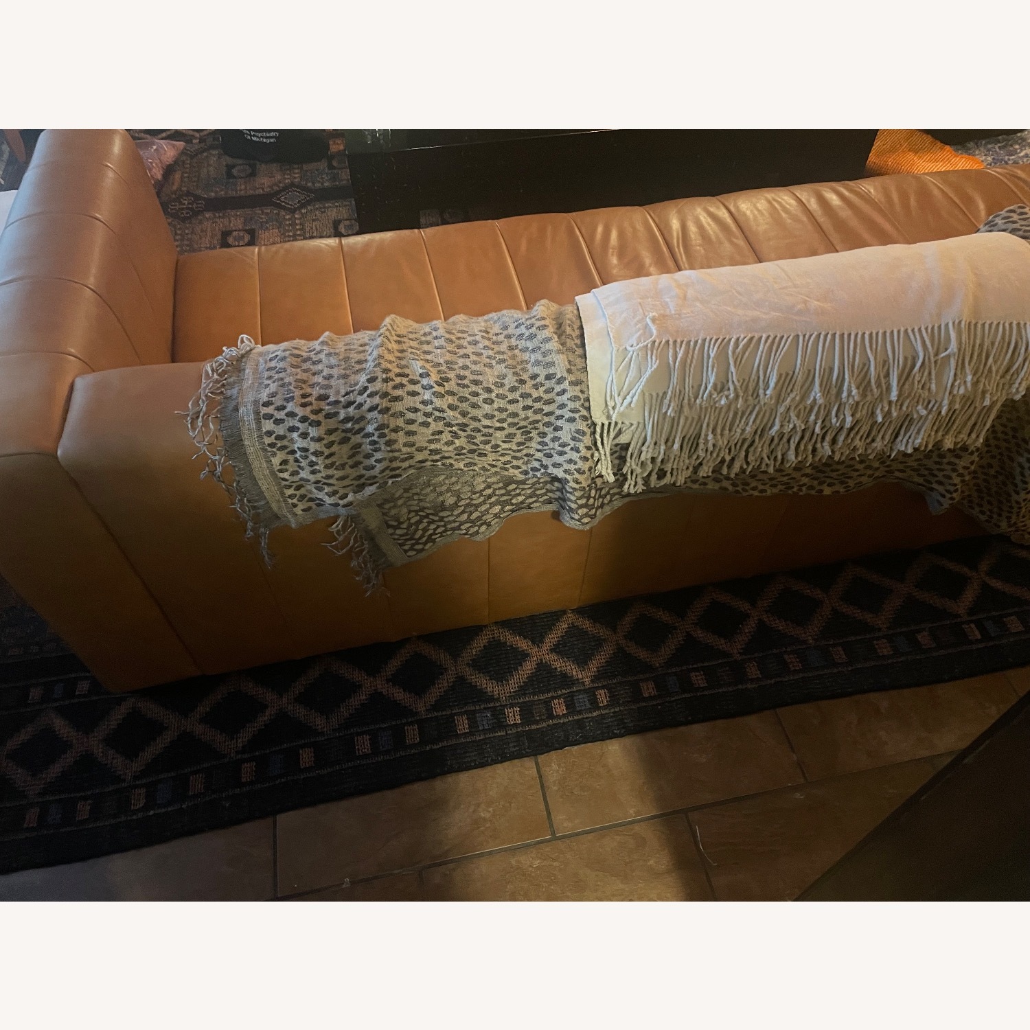 Poly and Bark Canale Light Brown Leather 3+ Seater Sofa - image-2