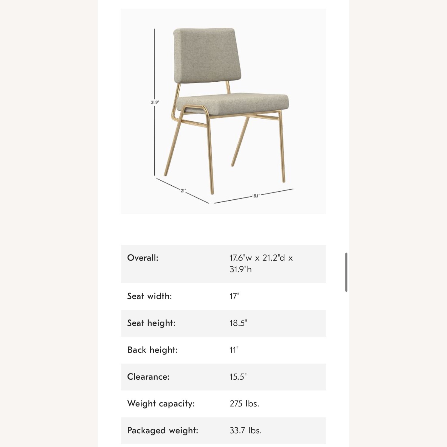 West Elm Blue Fabric Wire Frame Dining Chairs - image-3