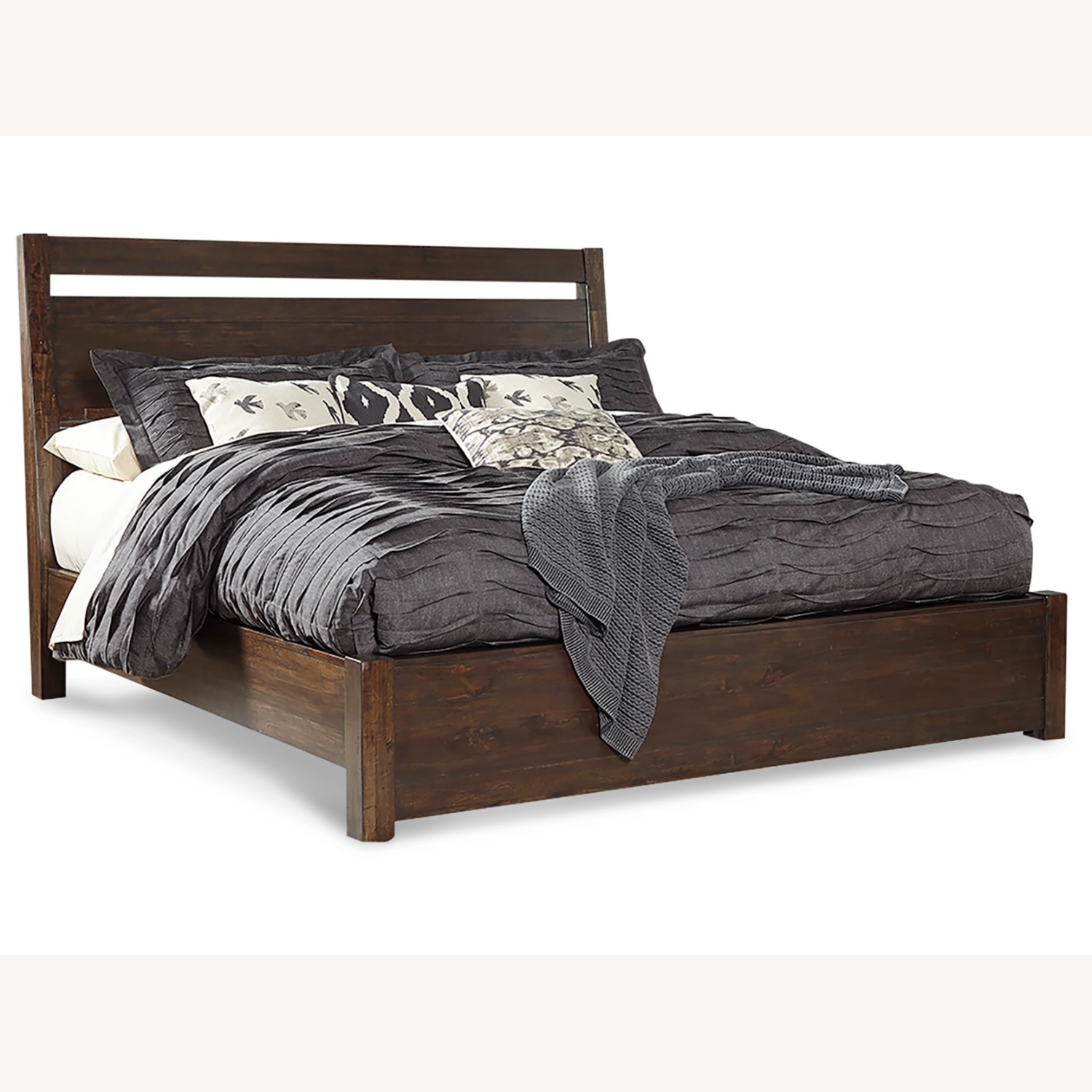 Ashley Starmore Dark Brown Wood Queen Bed - image-0