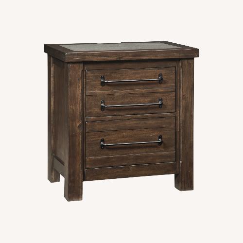 Used Ashley Starmore Dark Brown Wood Nightstand for sale on AptDeco