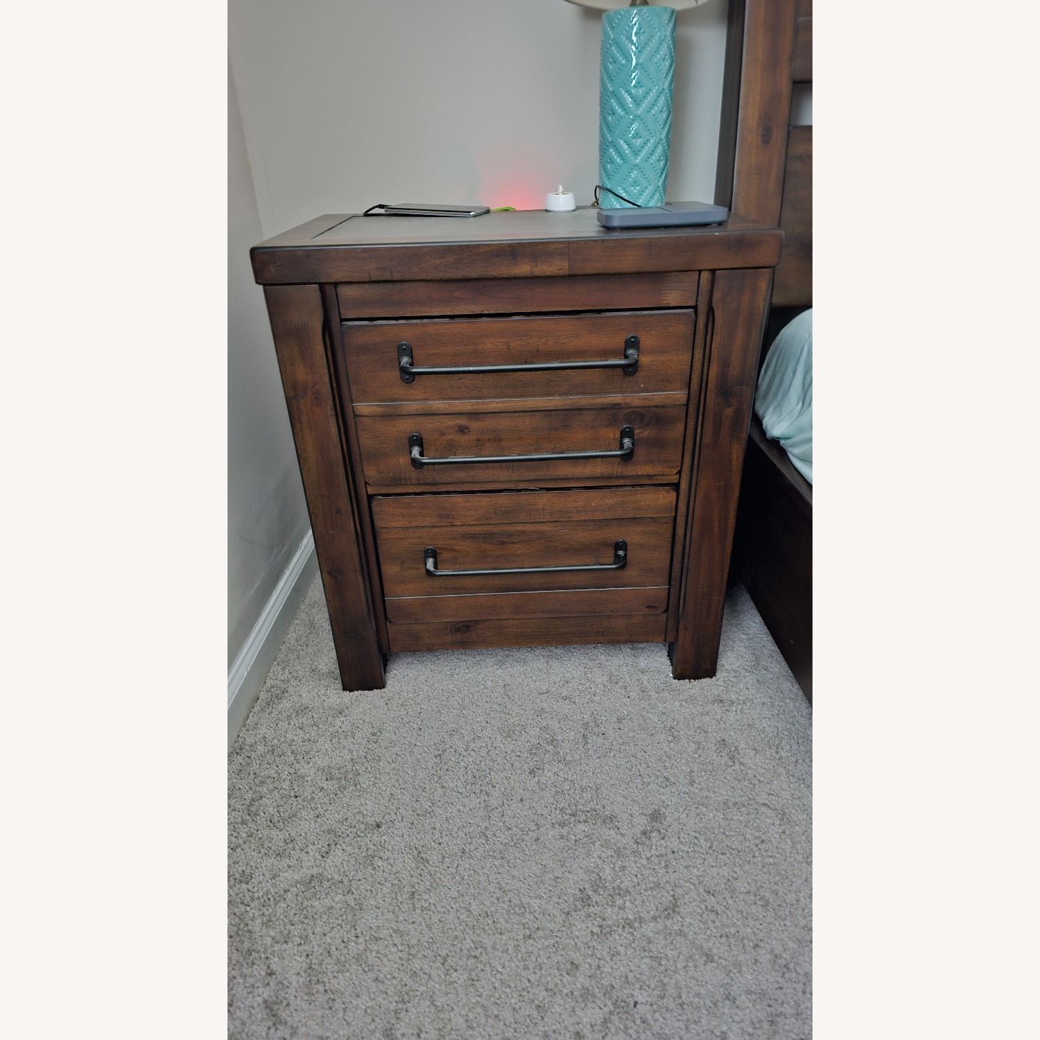 Ashley Starmore Dark Brown Wood Nightstand - image-1