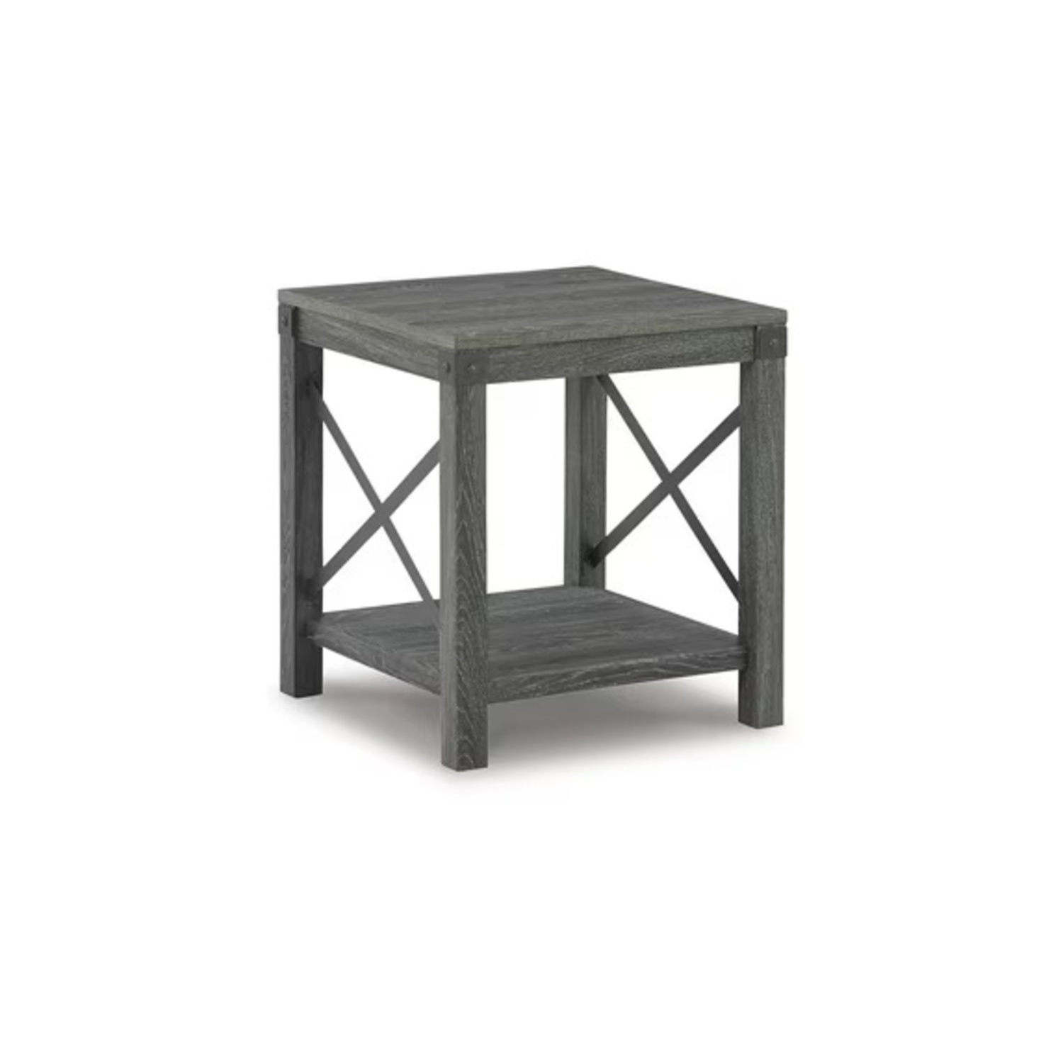 Ashley Dark Brown Wood Side Table - image-0
