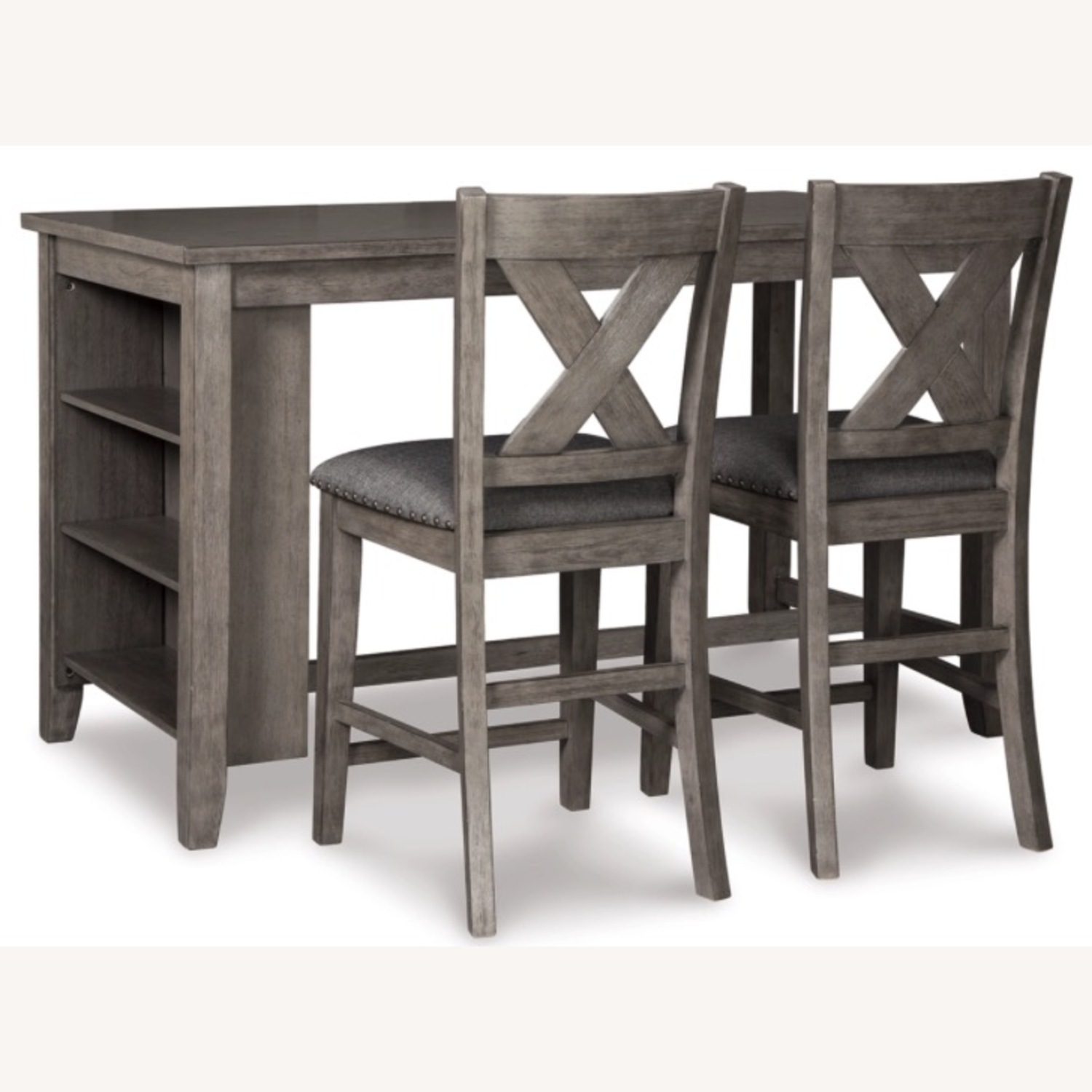 Ashley Caitbrook Brown Dining Set 2 Bar stools - image-0