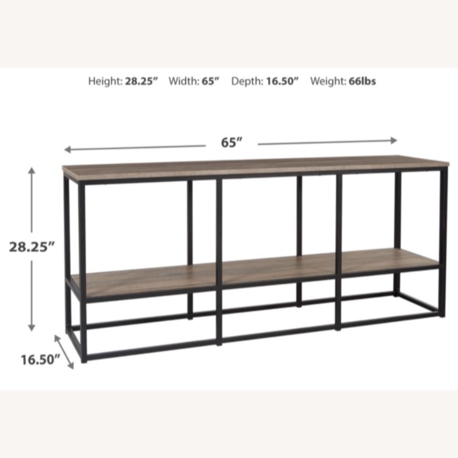 Ashley Wadeworth Light Brown 65" TV Stand - image-2