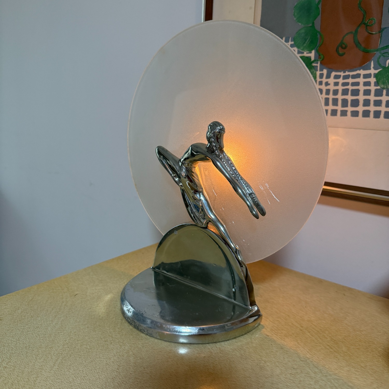 Art Deco “Dancing Lady” Moon Lamp - image-8