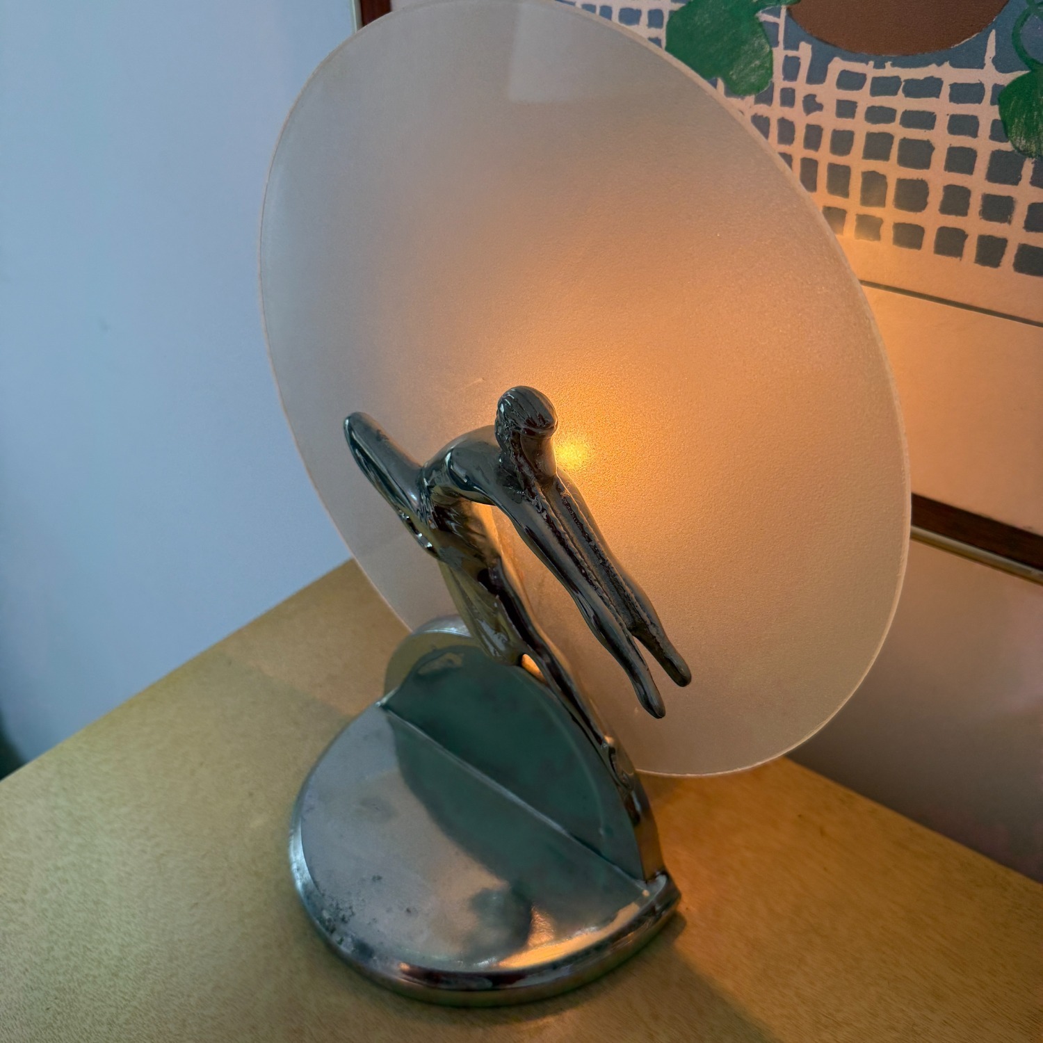 Art Deco “Dancing Lady” Moon Lamp - image-1