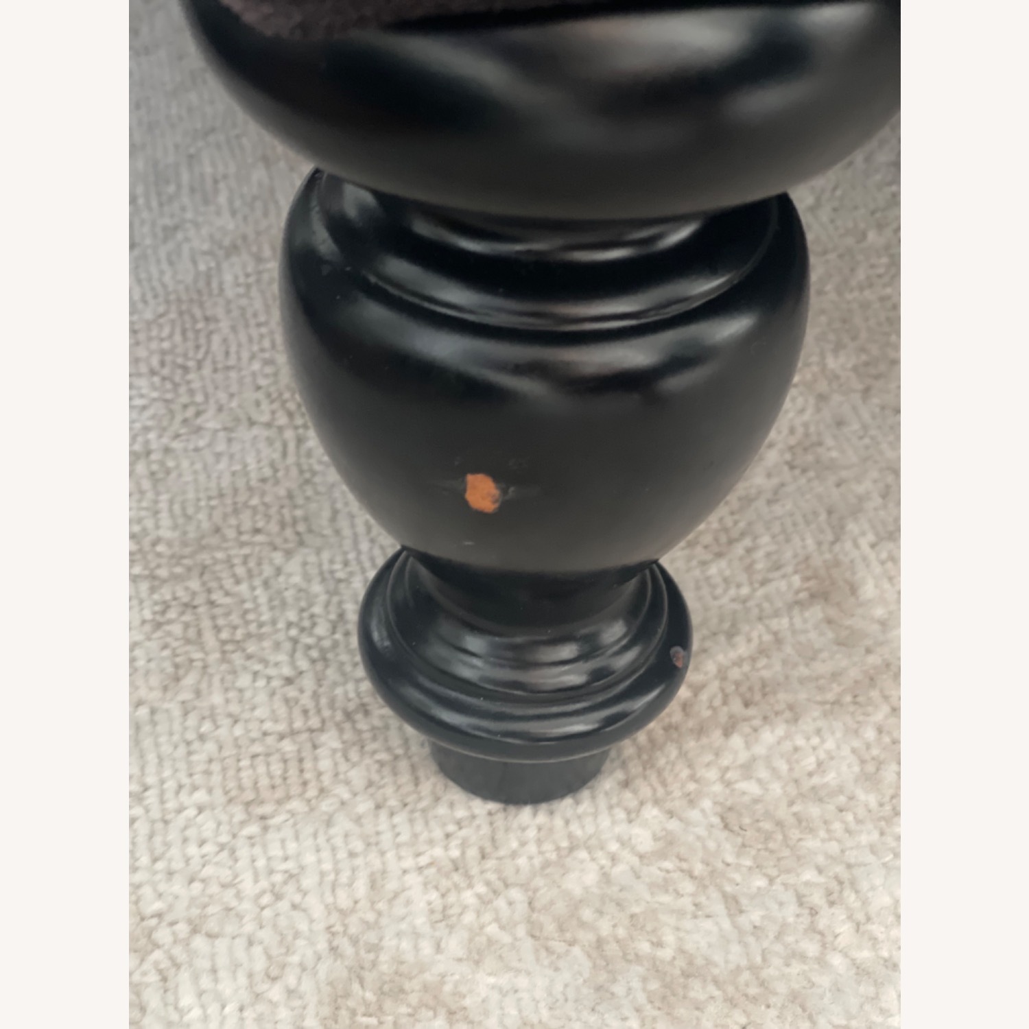 Black Fabric 3+ Seater Sofa - image-2