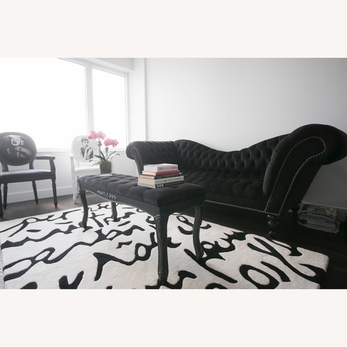 Used Black Fabric 3+ Seater Sofa for sale on AptDeco
