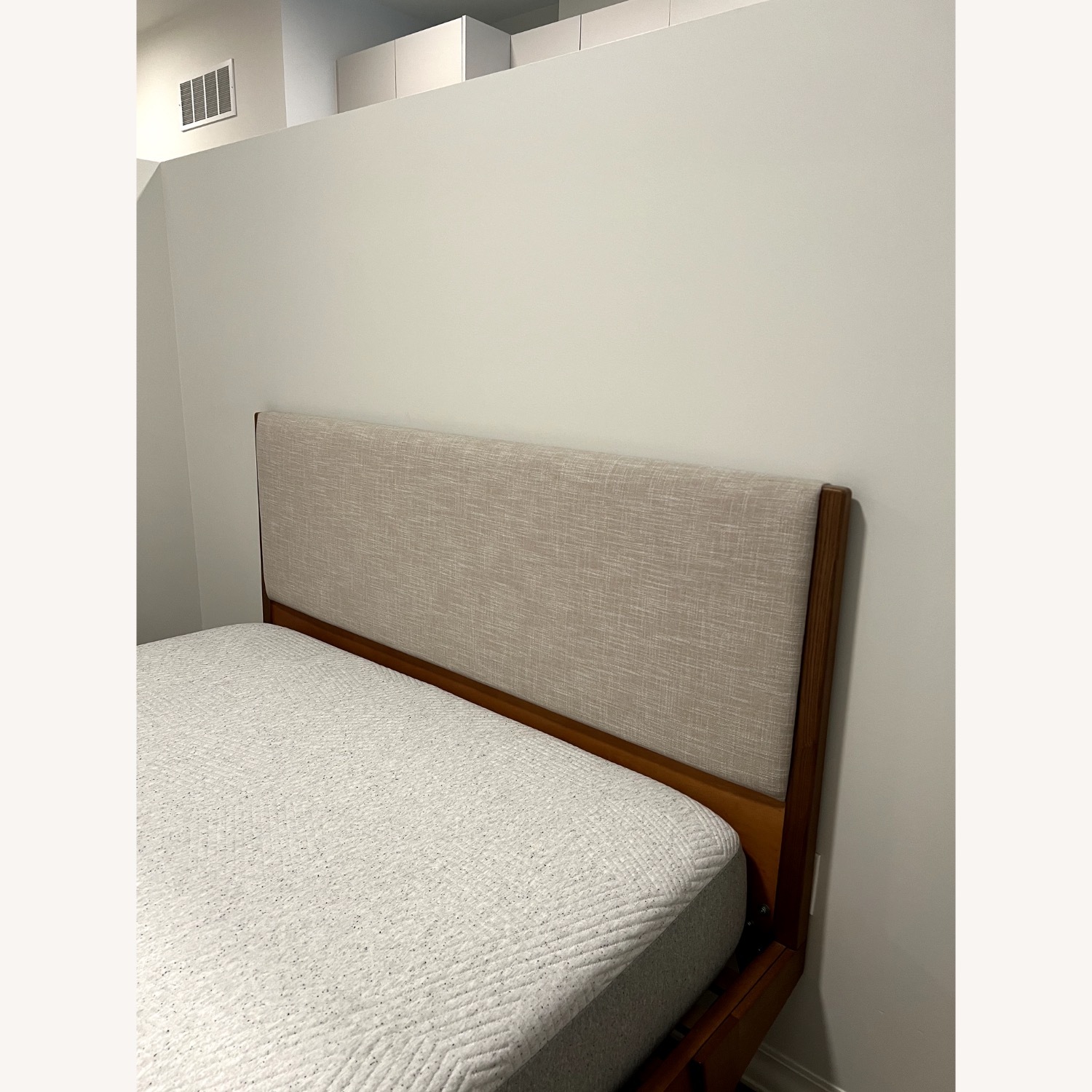 West Elm Modern Dark Brown Wood Queen Bed - image-4