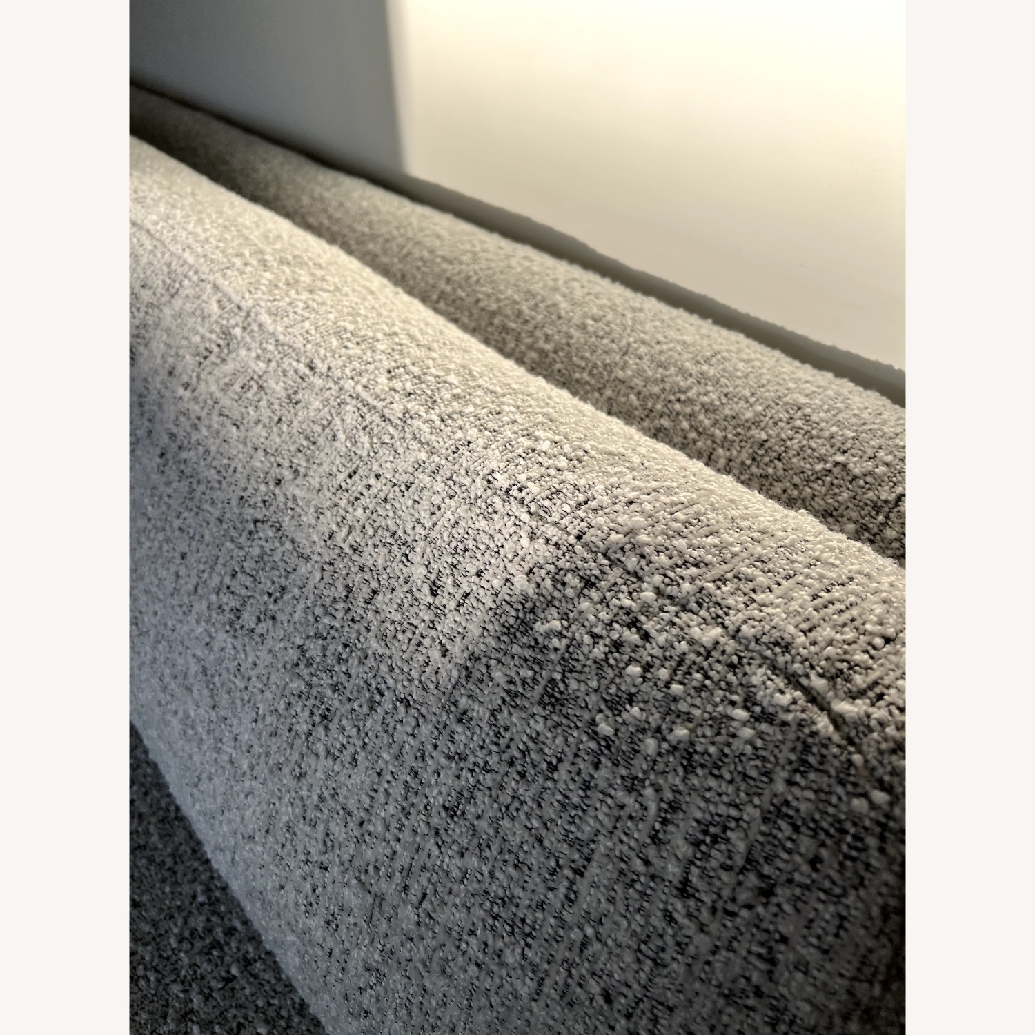 CB2 Plinth White Boucle Sleeper Sofa - image-9