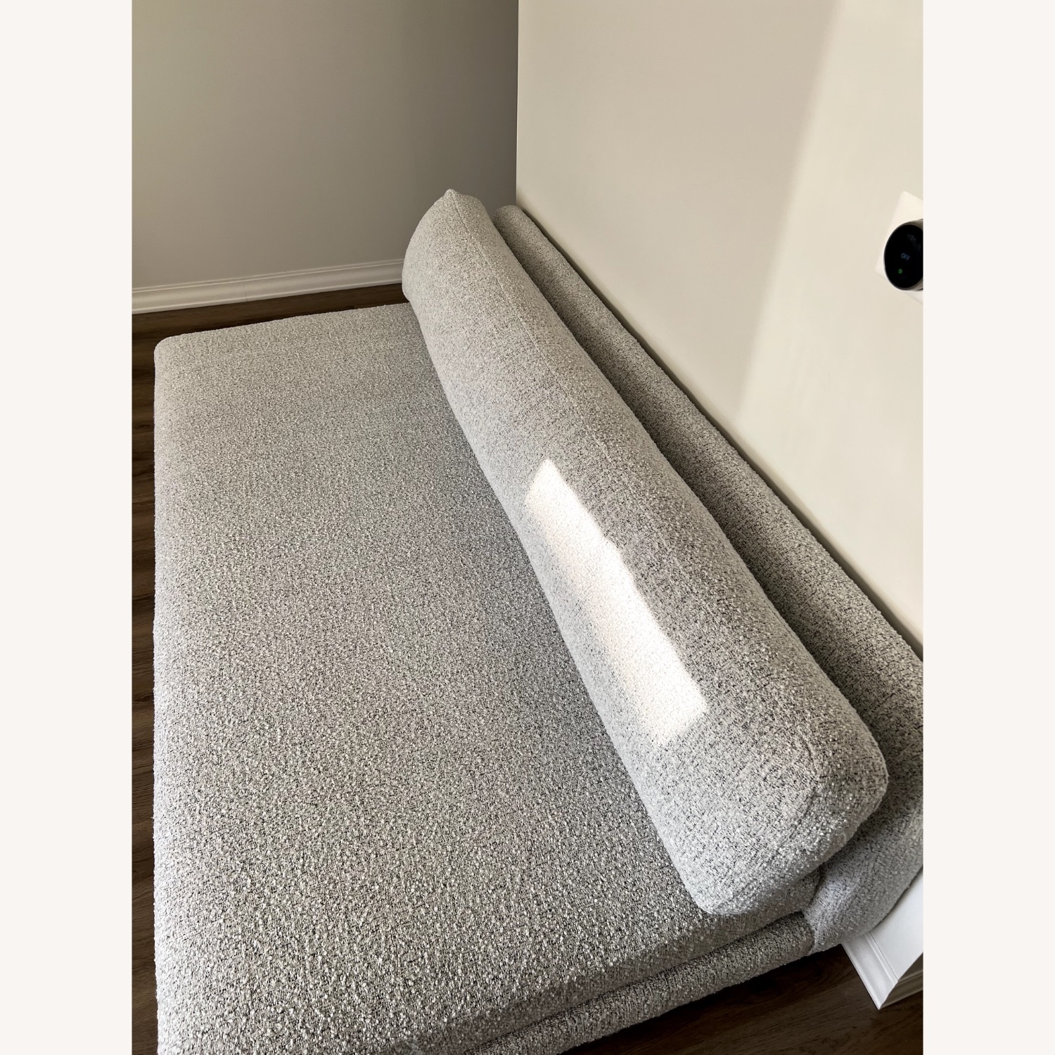 CB2 Plinth White Boucle Sleeper Sofa - image-6