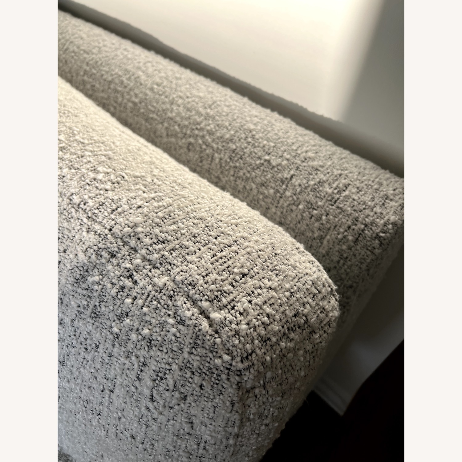 CB2 Plinth White Boucle Sleeper Sofa - image-10