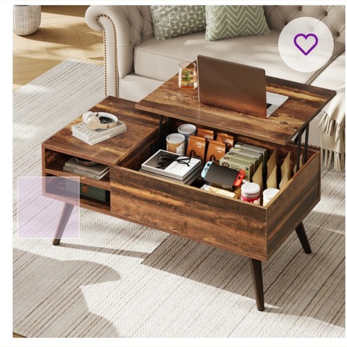 Used Wayfair Light Brown Wood Coffee Table for sale on AptDeco