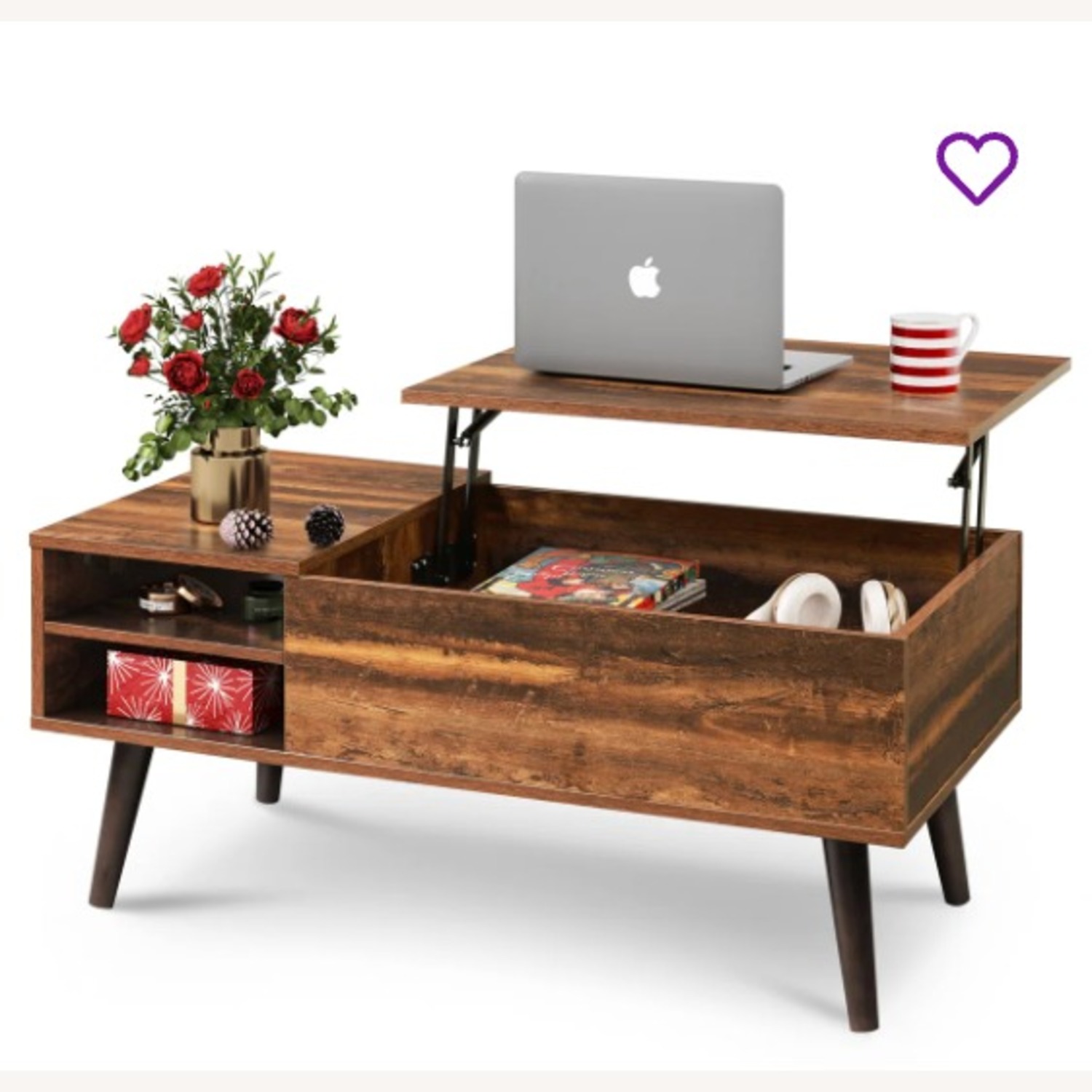 Wayfair Light Brown Wood Coffee Table - image-2