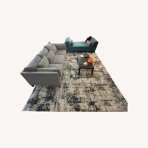 Used Light Gray Area Rug 10' x 13' for sale on AptDeco