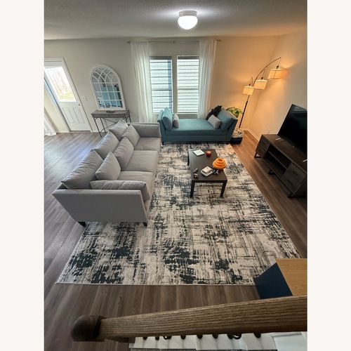 Used Light Gray Area Rug 10' x 13' for sale on AptDeco