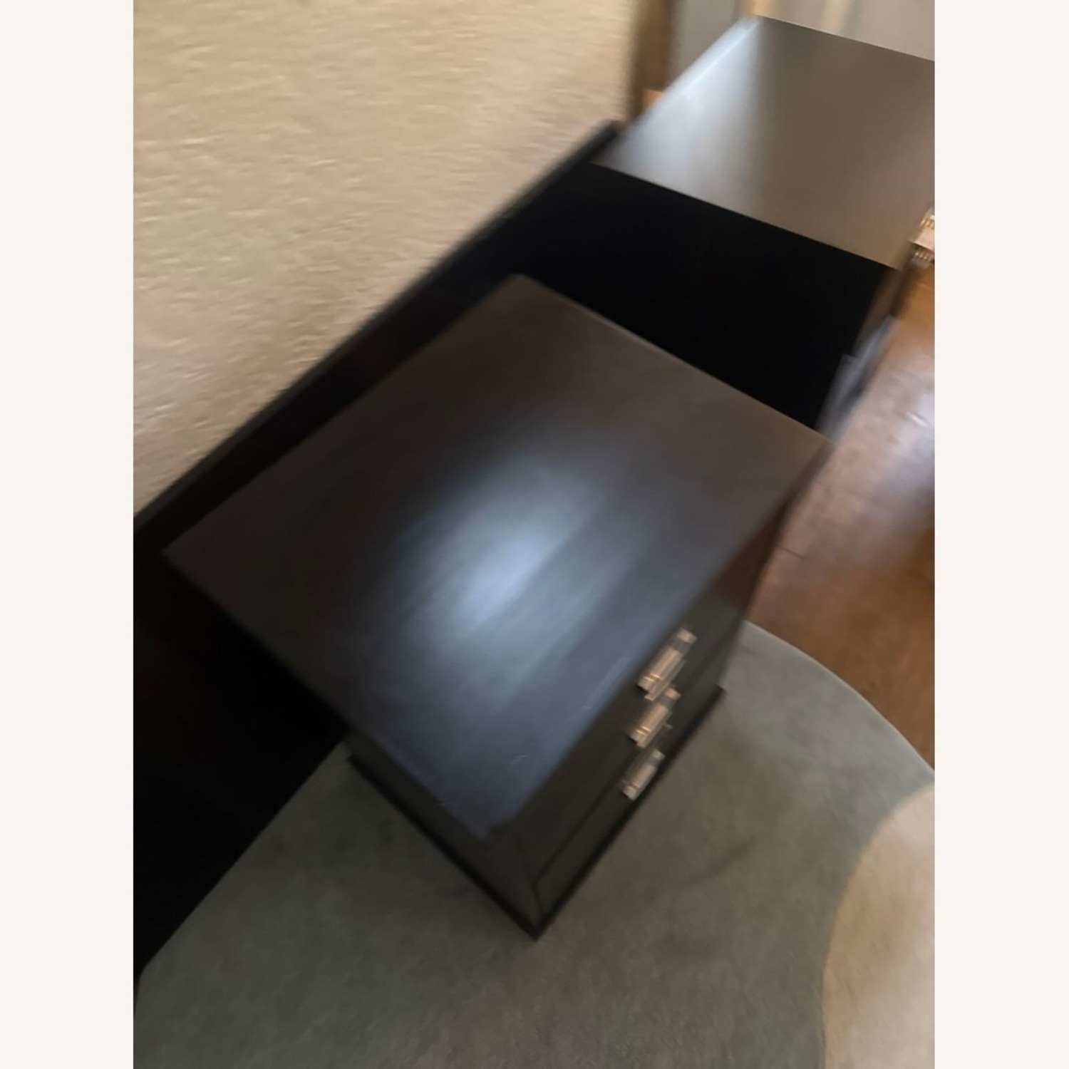 Pottery Barn Bedford Executive Black Wood Desk - image-7