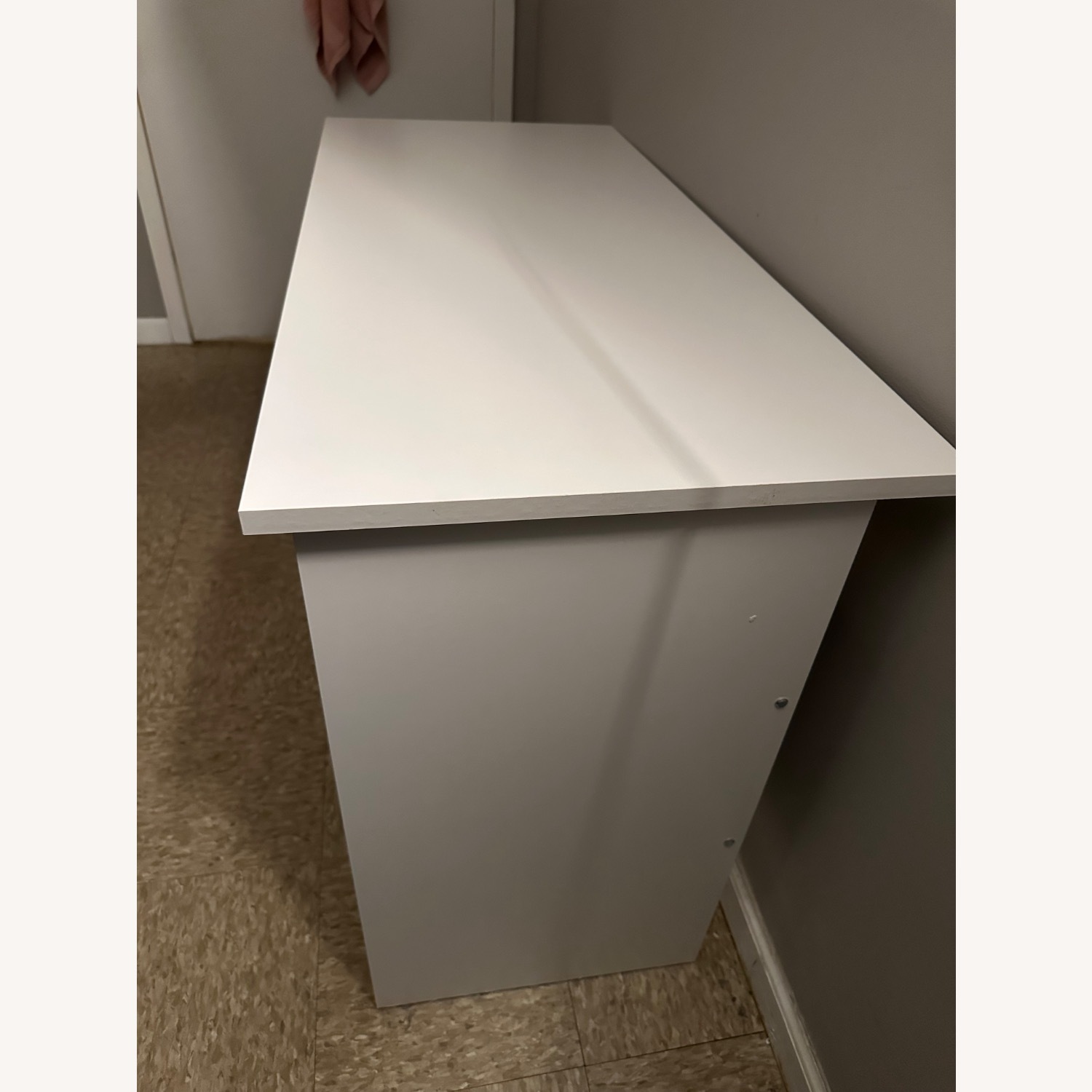 Tvilum White Wood Veneer Desk - image-7