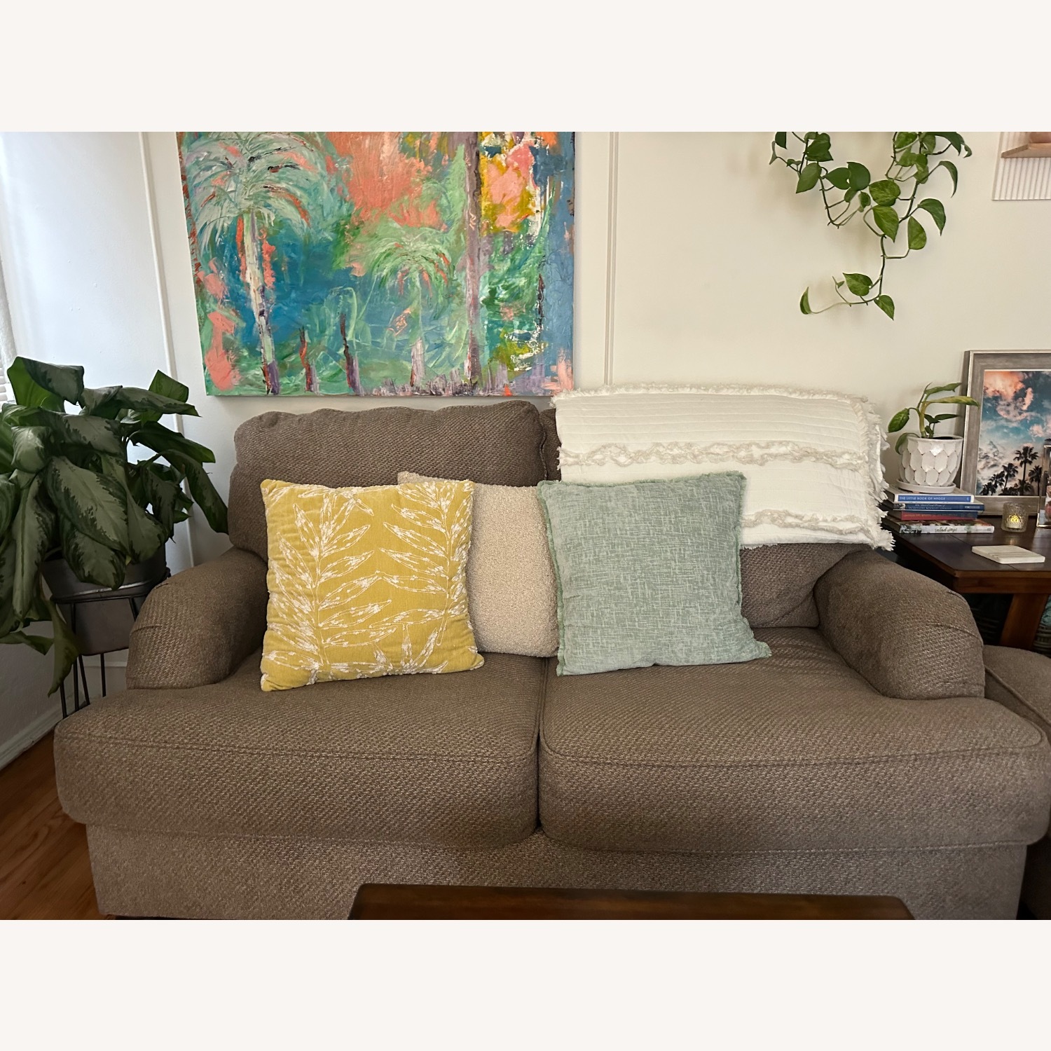 Ashley Furniture Light Gray 3+ Seater Sofa - image-2