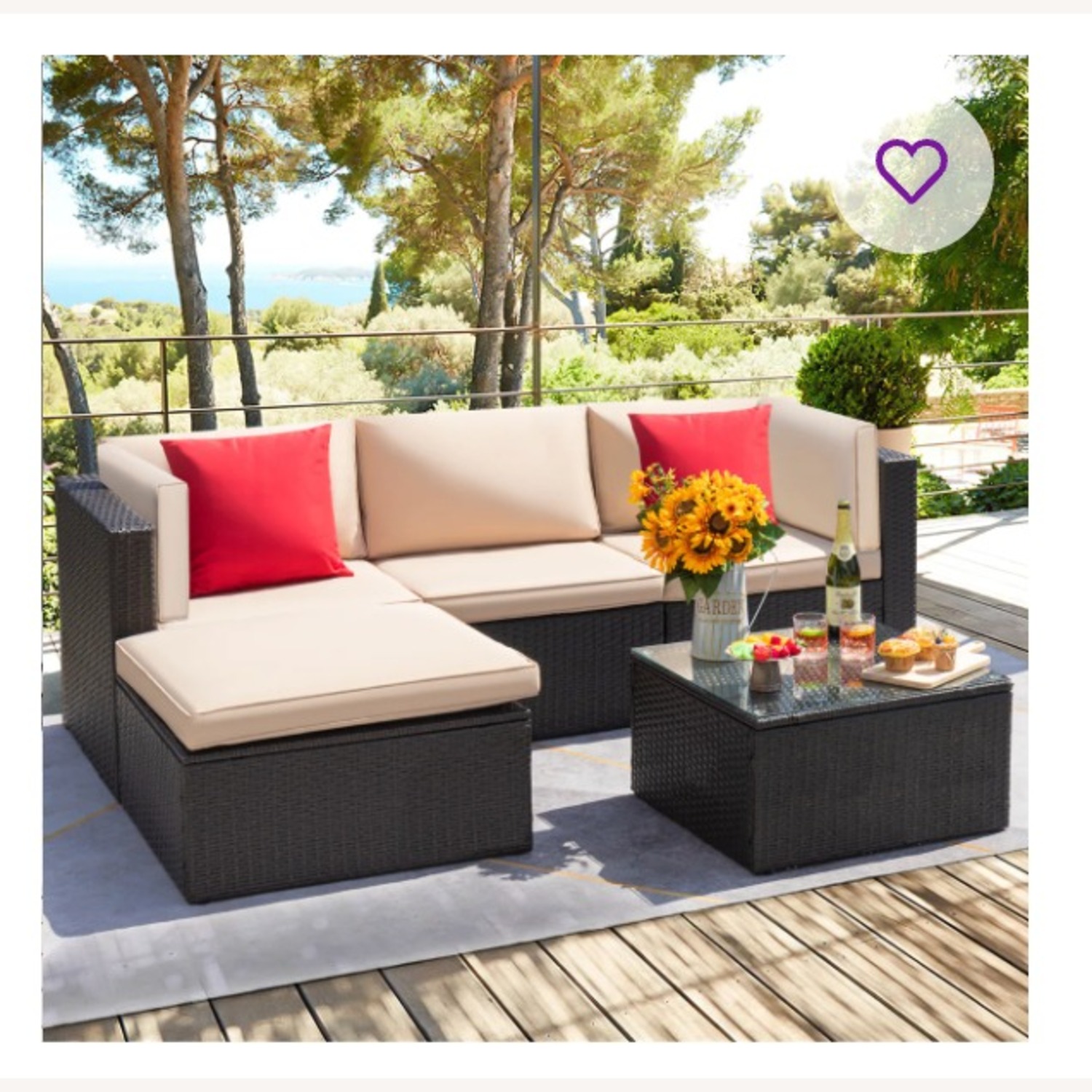 Wayfair Dark Brown Polyurethane Patio Furniture - image-1