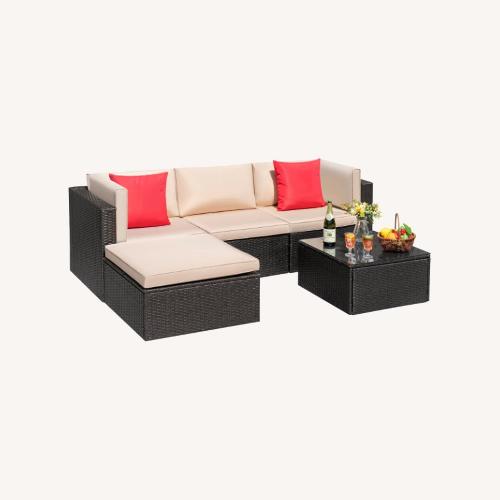 Used Wayfair Dark Brown Polyurethane Patio Furniture for sale on AptDeco