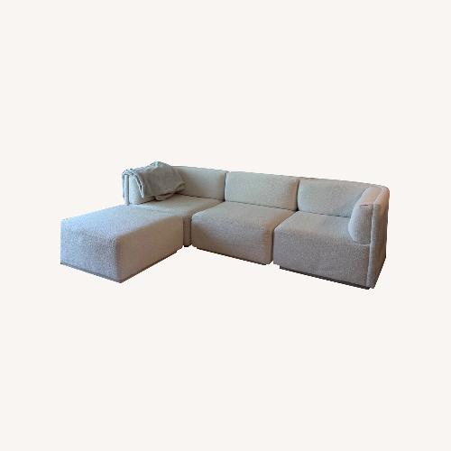 Used West Elm White Arianna Modular 4-Piece Sectional for sale on AptDeco