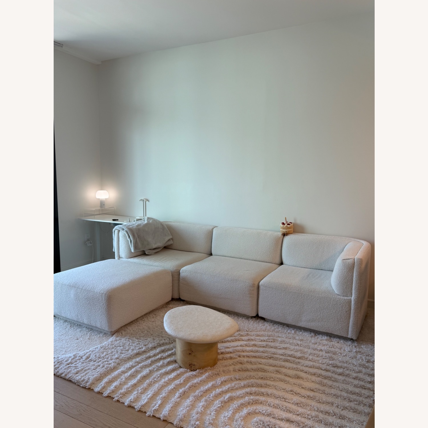 West Elm White Arianna Modular 4-Piece Sectional - image-2