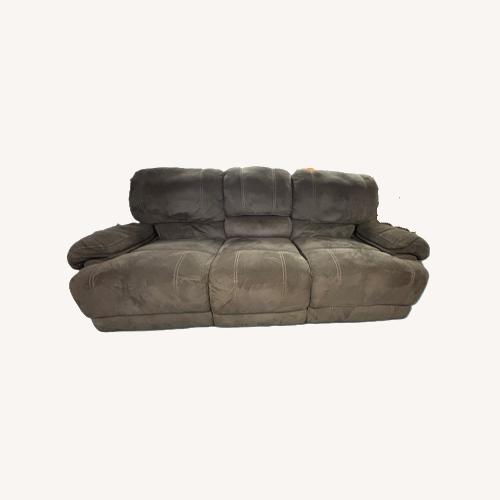 Used Ashley Dual-Reclining Sofa w Console for sale on AptDeco