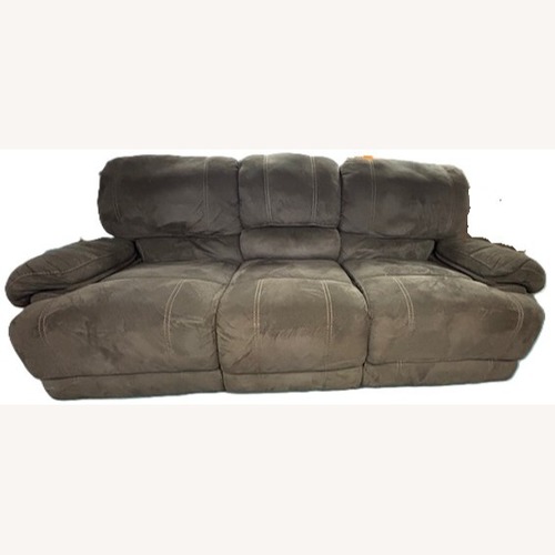 Used Ashley Dual-Reclining Sofa w Console for sale on AptDeco