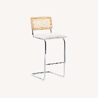 Amazon Counter Stool White Boucle Stools