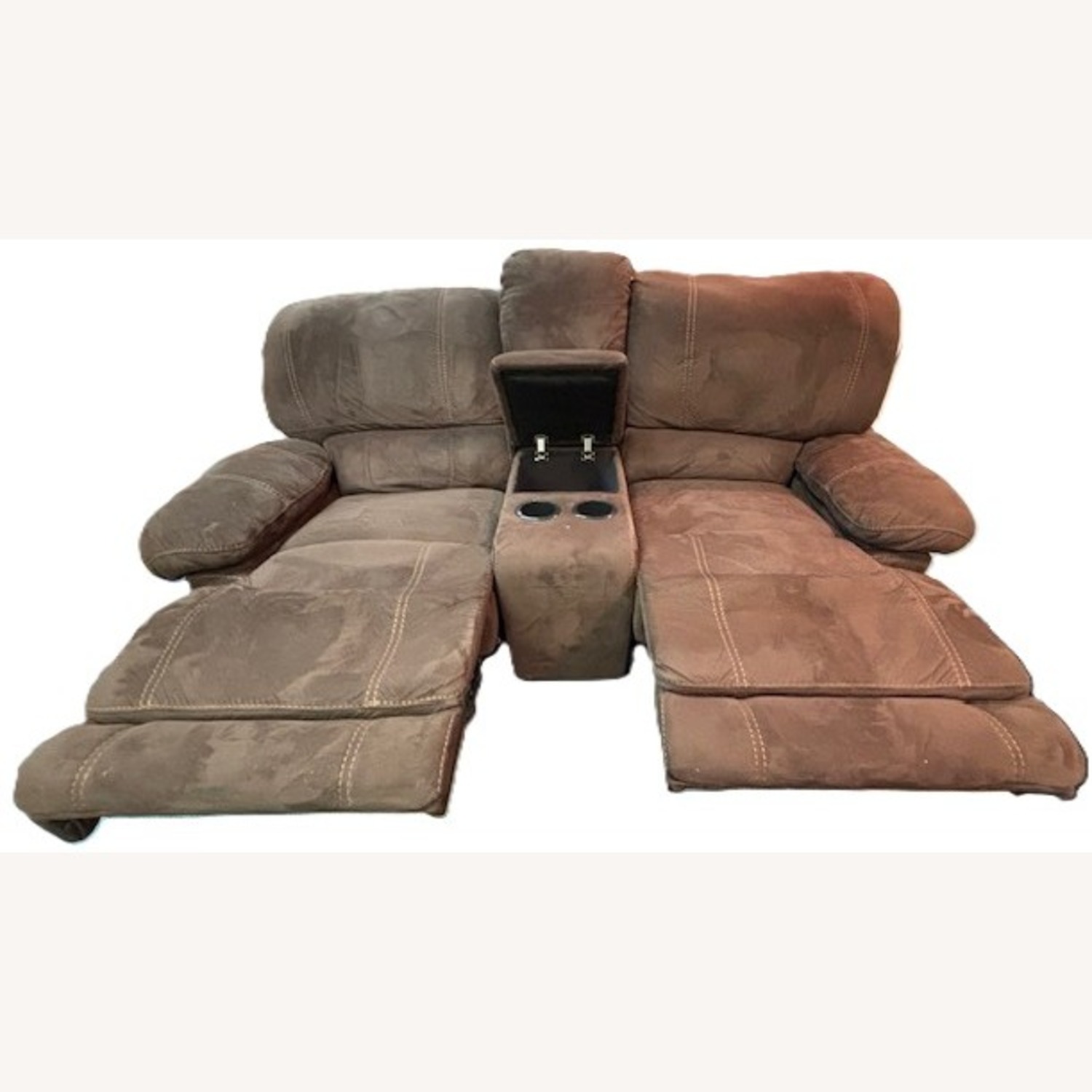 Ashley Dual-Reclining Loveseat w Console - image-2