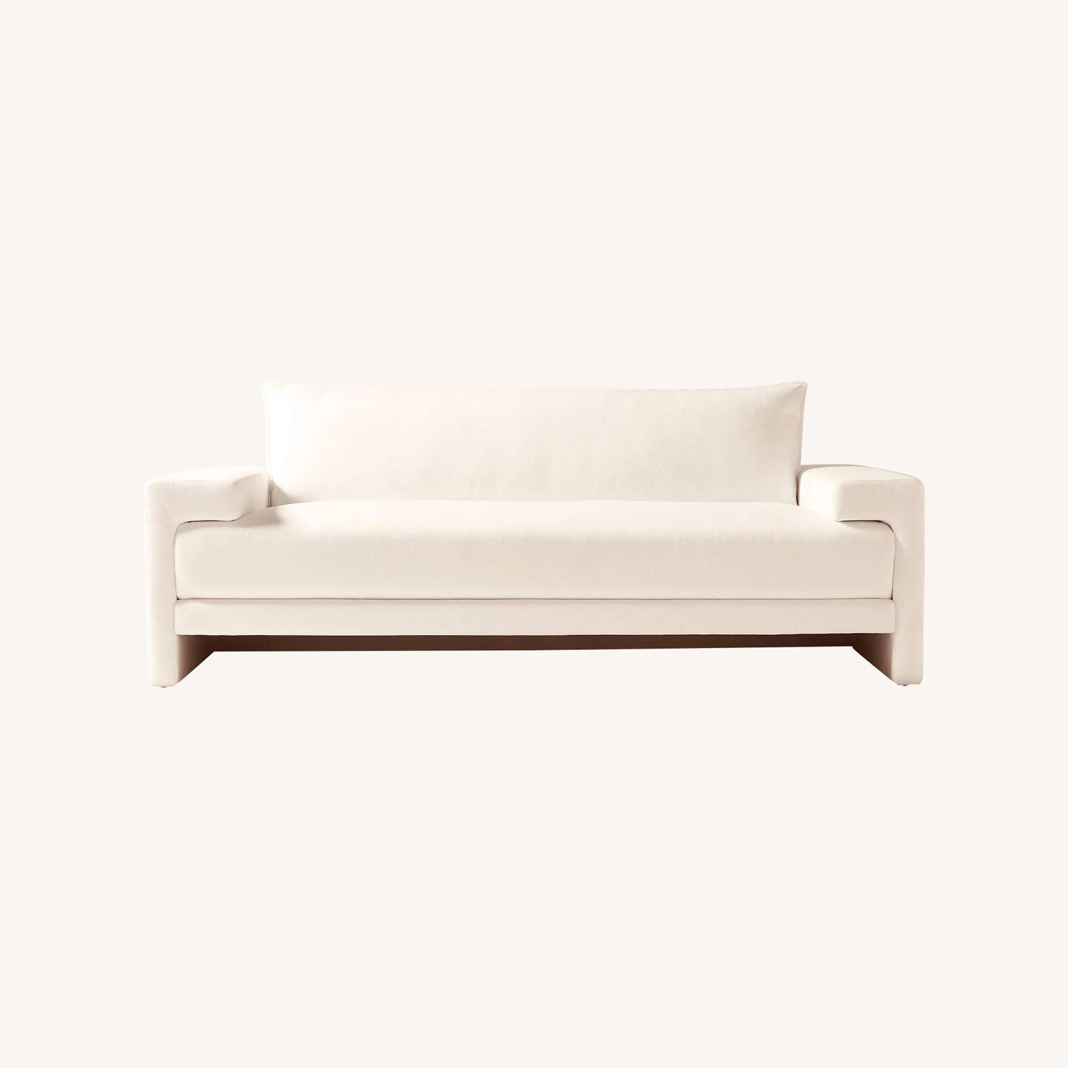 CB2 White 2 Seater Sofa - image-0
